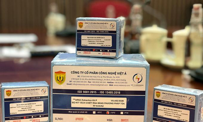 Bộ kit xét nghiệm Covid-19 của Công ty Việt Á Bộ kit xét nghiệm Covid-19 của Công ty Việt Á
