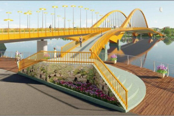 Phương án thiết kế cầu vượt sông Hương được lựa chọn thi công
