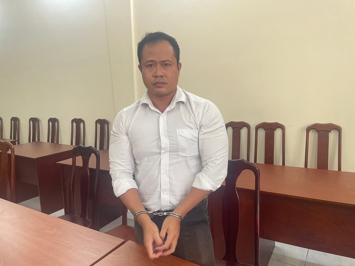 Phạm Trọng Cường khi bị bắt giữ