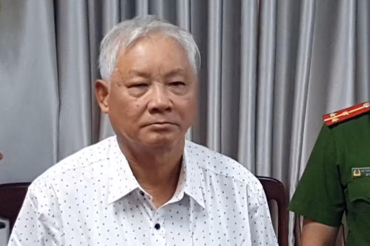 Ông Phạm Đình Cự tại Cơ quan Cảnh sát điều tra Công an tỉnh Phú Yên, tháng 9/2023