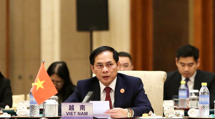 Bộ trưởng Bùi Thanh Sơn dự hội nghị Bộ trưởng Ngoại giao hợp tác Mekong - Lan Thương (MLC) lần thứ 8 tại Bắc Kinh ngày 7/12