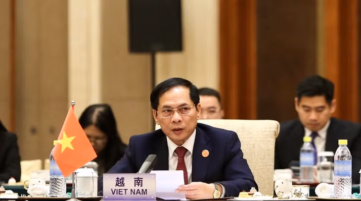 Bộ trưởng Bùi Thanh Sơn dự hội nghị Bộ trưởng Ngoại giao hợp tác Mekong - Lan Thương (MLC) lần thứ 8 tại Bắc Kinh ngày 7/12