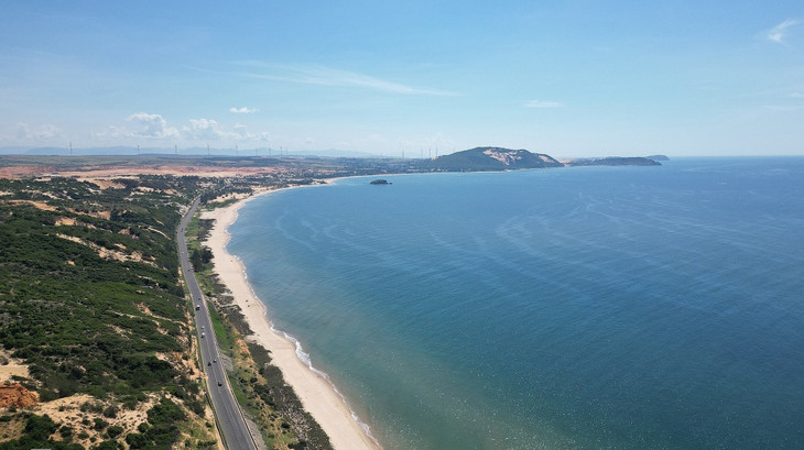 Tuyến đường ven biển kết nối Mũi Né - Hòa Thắng ở phía Bắc Phan Thiết