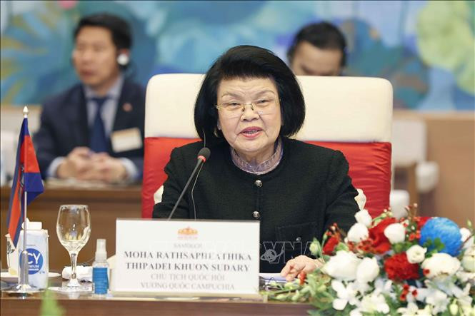 Chủ tịch Quốc hội Vương quốc Campuchia Samdech Khuon Sudary.