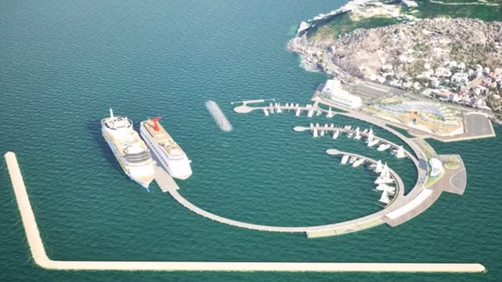 Phối cảnh Cảng khách quốc tế đang được xem xét triển khai tại TP Vũng Tàu.