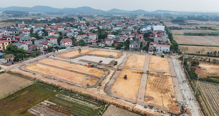 Hiện trạng khu đất được trả đấu giá 30 tỷ đồng một m2 ở huyện Sóc Sơn, Hà Nội