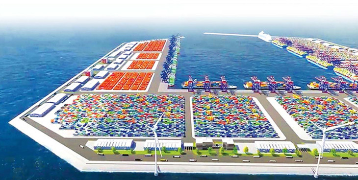 Phối cảnh cảng biển Trần Đề trong tương lai