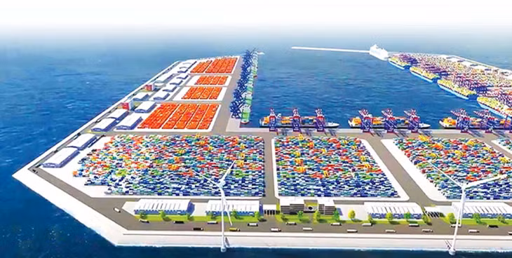 Phối cảnh cảng biển Trần Đề trong tương lai