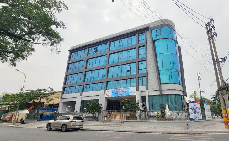 Khối nhà 5 tầng, cao khoảng 18m của Công ty TNHH Hoàng Vũ không đúng bản vẽ tổng mặt bằng được duyệt