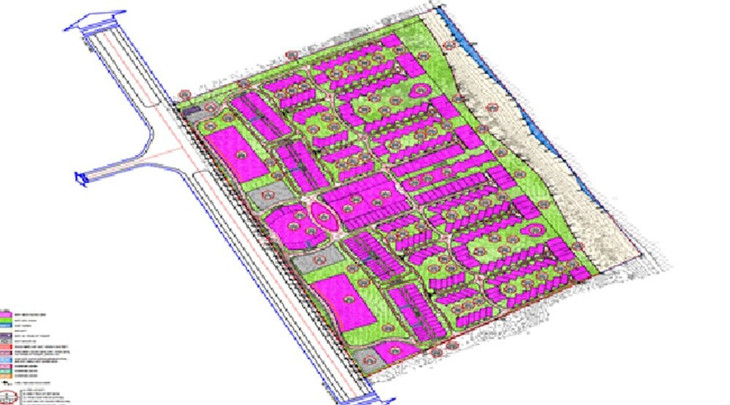 Vị trí khu đất có phía Đông giáp biển, phía Tây giáp tuyến đường trục Khu kinh tế Nhơn Hội (Quốc lộ 19B)