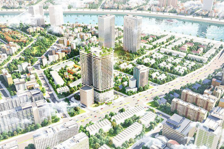 Phối cảnh Dự án Manhattan Tower do Quốc tế Holding làm đơn vị phát triển Phối cảnh Dự án Manhattan Tower do Quốc tế Holding làm đơn vị phát triển