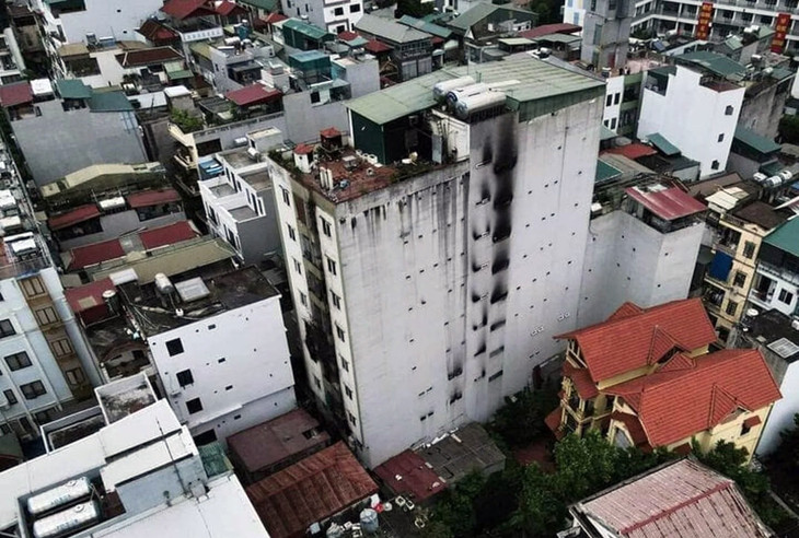 Tòa chung cư mini bị cháy vào tháng 9/2023 khiến 56 người thiệt mạng Tòa chung cư mini bị cháy vào tháng 9/2023 khiến 56 người thiệt mạng