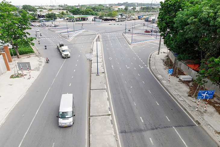 Một đoạn đường Vành đai 3, TP.HCM từ Mỹ Phước đến Tân Vạn đi qua Bình Dương đã hoàn thành đưa vào khai thác