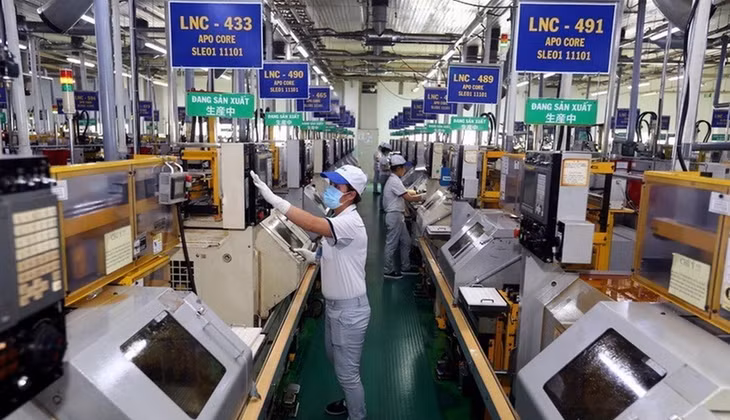 Công ty TNHH Nidec Tosok Việt Nam của nhà đầu tư Nhật Bản sản xuất các chi tiết cơ khí tại khu chế xuất Tân Thuận