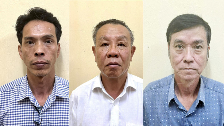 Từ trái qua phải: Huỳnh Lương Thiện, Nguyễn Văn Thọ, Trương Văn Ri