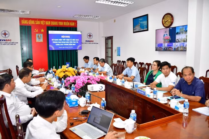 Công ty Điện lực Long An tổ chức hội nghị sử dụng điện tiết kiệm, hiệu quả trong giai đoạn nhu cầu phụ tải tăng cao