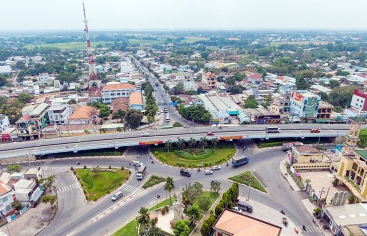 Một góc huyện Củ Chi nhìn từ trên cao