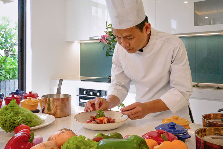 Dịch vụ “Chef in the Garden” phục vụ bữa ăn ngay trong biệt thự Dịch vụ “Chef in the Garden” phục vụ bữa ăn ngay trong biệt thự