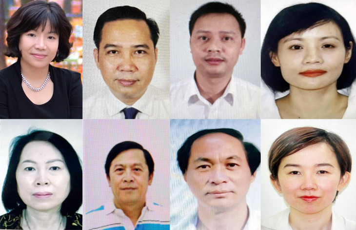 Hàng trên từ trái qua phải: Nguyễn Thị Thanh Nhàn, Trần Mạnh Hà, Đỗ Văn Sơn, Nguyễn Thị Sen. Hàng dưới từ trái qua phải: Nguyễn Thị Tích, Ngô Thế Vinh, Nguyễn Đăng Thuyết, Đỗ Mỹ Hạnh Hàng trên từ trái qua phải: Nguyễn Thị Thanh Nhàn, Trần Mạnh Hà, Đỗ Văn Sơn, Nguyễn Thị Sen. Hàng dưới từ trái qua phải: Nguyễn Thị Tích, Ngô Thế Vinh, Nguyễn Đăng Thuyết, Đỗ Mỹ Hạnh