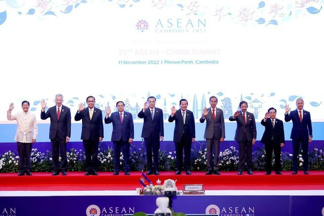 Thủ tướng Chính phủ Phạm Minh Chính tham dự Hội nghị Cấp cao ASEAN - Trung Quốc - Ảnh: VGP