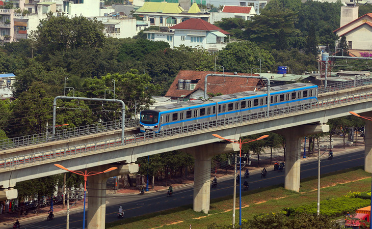 Tàu thuộc Dự án Metro số 1 TP.HCM