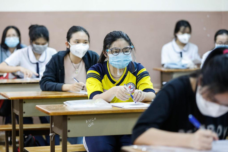 Học sinh TP.HCM tại một kỳ thi năm 2021