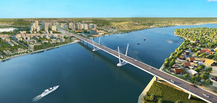 Phối cảnh cầu Thạch Hãn, một trong sáu cây cầu trên tuyến đường ven biển ở Quảng Trị Phối cảnh cầu Thạch Hãn, một trong sáu cây cầu trên tuyến đường ven biển ở Quảng Trị