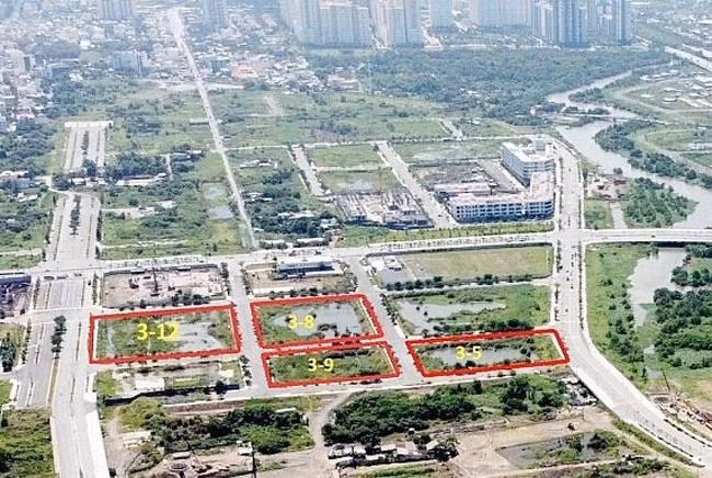Sẽ tái đấu giá 4 lô đất bị bỏ cọc tại Thủ Thiêm