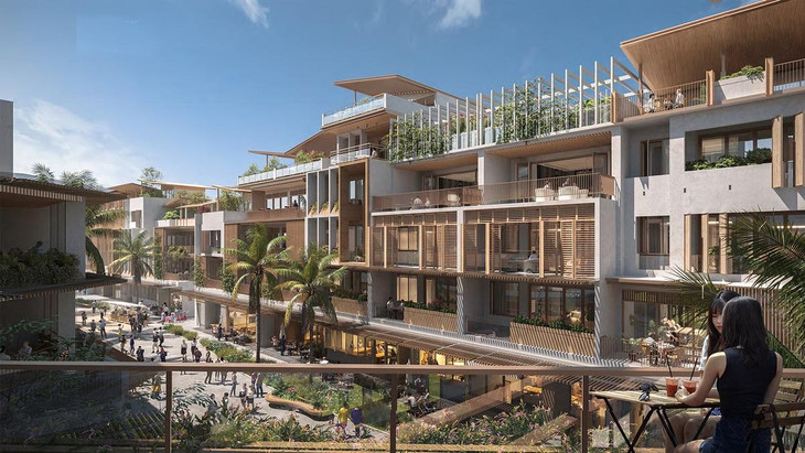 BĐS thương mại tại đây sở hữu nhiều lợi thế về tiềm năng kinh doanh sinh lời. Ảnh phối cảnh minh họa