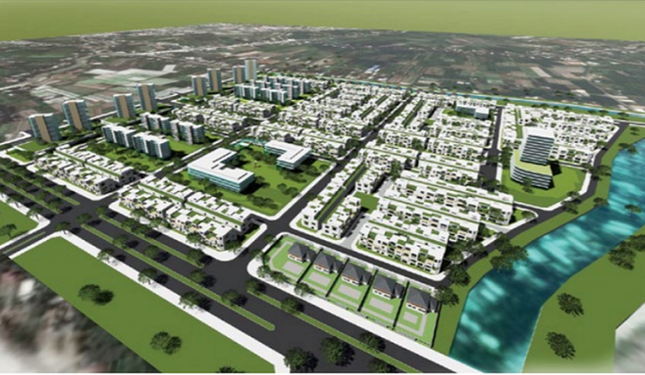 UBND TP. Cần Thơ ban hành quyết định thu hồi chủ trương đầu tư Dự án “Khu đô thị mới - Khu 3 (Lô số 4A)” đối với Công ty CP Phát triển nhà Thủ Đức. Ảnh phối cảnh Dự án Khu đô thị mới Nam Cần Thơ.