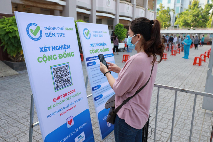 Trạng thái “bình thường mới” theo Chỉ thị 15 với “Giấy thông hành” đi lại cho người dân Bến Tre là QR code xét nghiệm âm tính