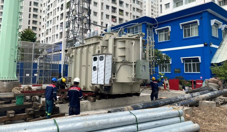 Công trình lắp đặt máy biến áp thứ 3 tại trạm biến áp 110 kV Trường đua