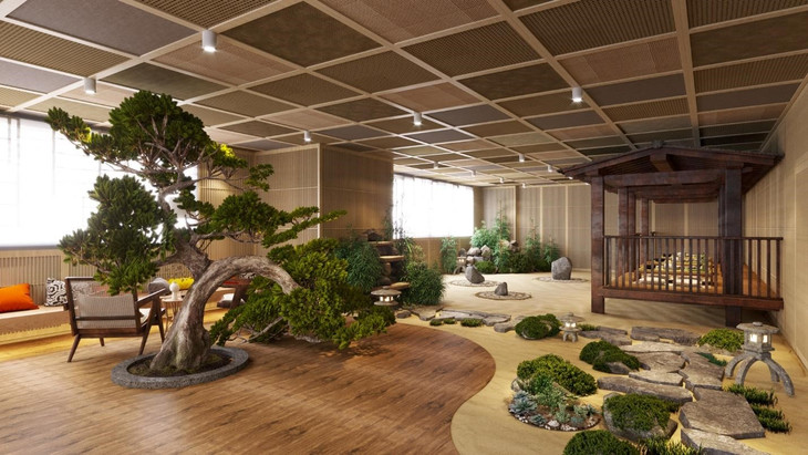 Sân vườn Nhật - tiện ích nổi bật của tòa S1 Sunshine City Sài Gòn