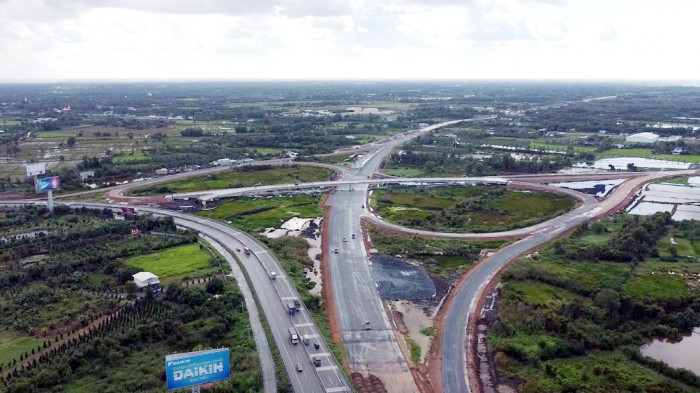 Nút giao giữa điếm cuối cao tốc TP.HCM - Trung Lương và điểm đầu cao tốc Trung Lương - Mỹ Thuận Nút giao giữa điếm cuối cao tốc TP.HCM - Trung Lương và điểm đầu cao tốc Trung Lương - Mỹ Thuận