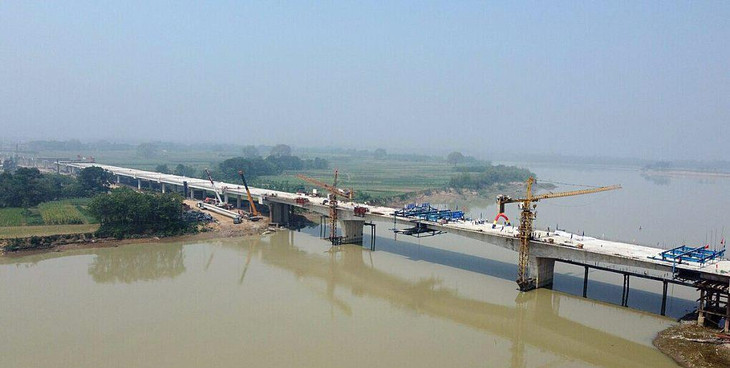 Cầu Núi Đọ được hợp long sau hơn một năm khởi công Cầu Núi Đọ được hợp long sau hơn một năm khởi công