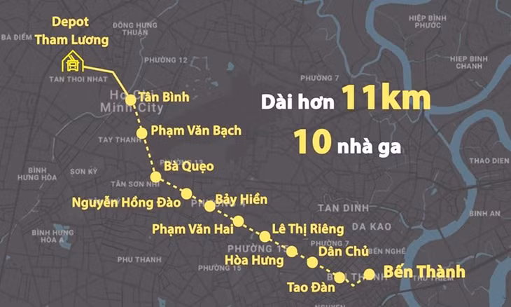 Sơ đồ tuyến Metro Số 2