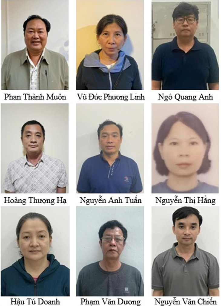 Các đối tượng bị khởi tố. Ảnh: Bộ Công an Các đối tượng bị khởi tố. Ảnh: Bộ Công an