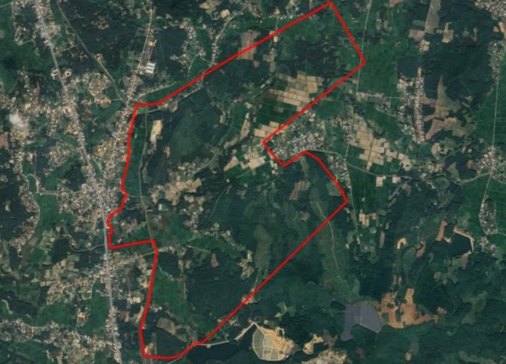 Vị trí khu vực quy hoạch dự án Khu công nghiệp VSIP II Quảng Ngãi (giai đoạn 1)