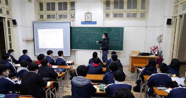 Các trường tại Hà Nội chỉ dạy trực tiếp 1 buổi, không bán trú từ ngày 8/2