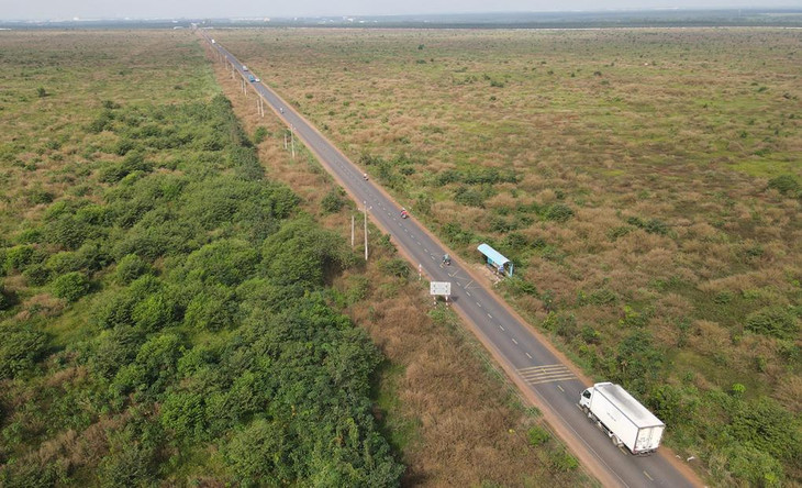 Hương lộ 10 đi qua khu vực dự án sân bay Long Thành Hương lộ 10 đi qua khu vực dự án sân bay Long Thành