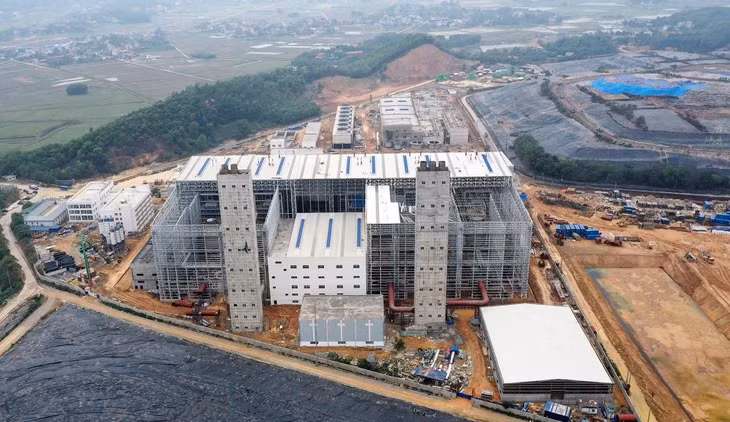 Nhà máy điện rác Sóc Sơn đang trong quá trình hoàn tất