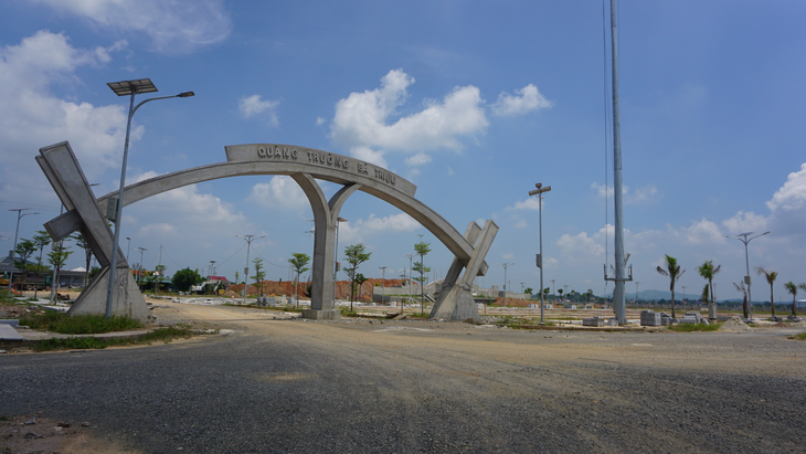 Dự án công viên quảng trường trung tâm. Ảnh Minh Hải