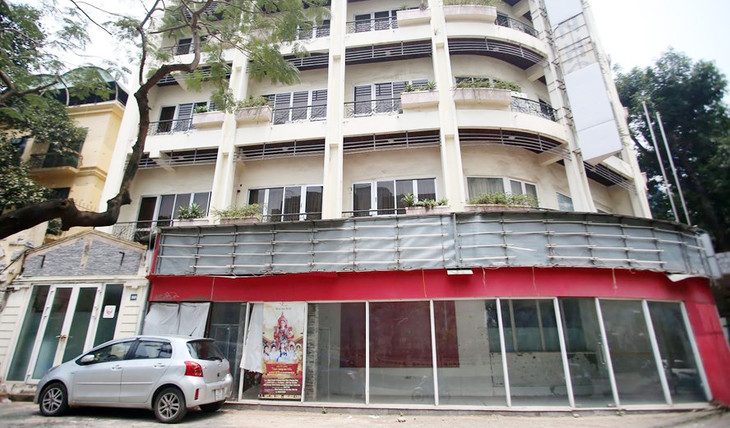 Toà nhà tại khu đất vàng 4 năm chưa thể thu hồi của Tổng Công ty Đường sắt.