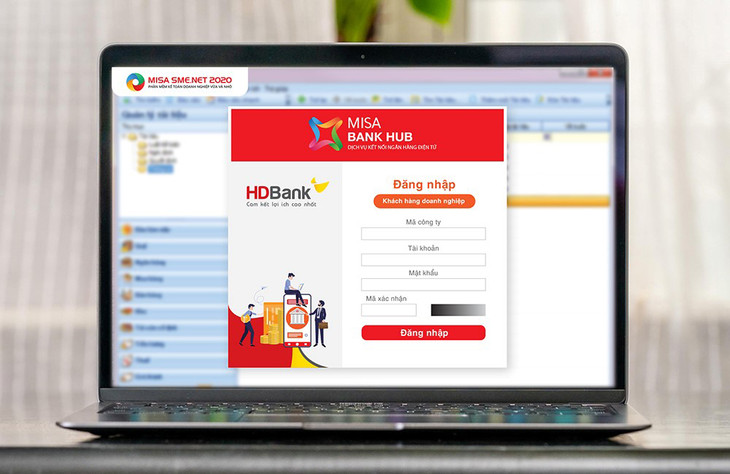 Hệ thống Internet Banking của HDBank sẽ được kết nối với phần mềm kế toán MISA SME.NET 2020 và phân hệ kế toán AMIS Accounting của MISA
