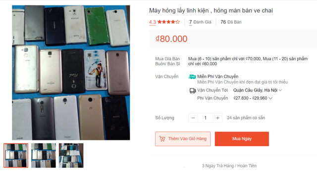 Mục đích thu mua đồ đồng nát điện tử là lấy lại linh kiện trong máy