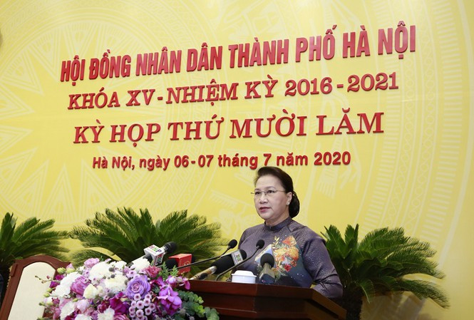 Chủ tịch Quốc hội Nguyễn Thị Kim Ngân phát biểu tại Kỳ họp