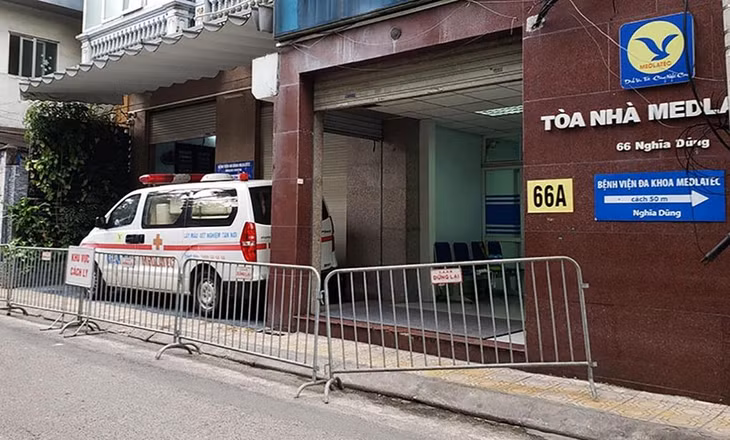 Cách ly Bệnh viện đa khoa Medlatec cơ sở Nghĩa Dũng đến hết ngày 3/6