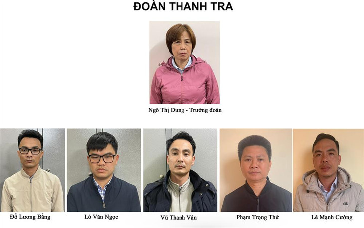 6 thành viên Đoàn thanh tra của tỉnh Lai Châu bị tạm giữ để điều tra về hành vi nhận hối lộ.