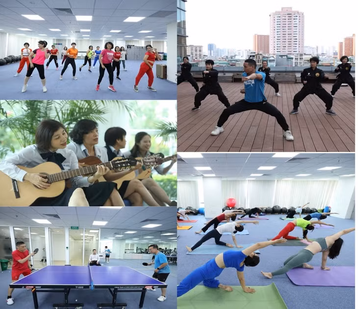 Để mỗi CBCNV được thỏa sức phát huy những đam mê sở thích của bản thân, Tổng công ty cũng đặc biệt chú trọng đầu tư cơ sở vật chất, trang thiết bị luyện tập để CBCNV rèn luyện thể thao, nâng cao thể chất. Hàng loạt CLB văn hóa, thể thao như CLB Zoga, Jumba, cầu lông, võ thuật, Gym, Guita,…cũng đã được thành lập, tạo nên môi trường giao lưu, rèn luyện giữa các CBNV với nhau.