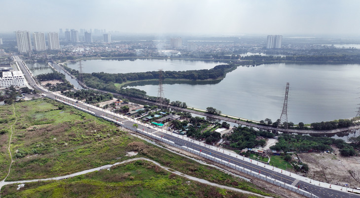 Tuyến đường dài 2km nối ra hướng cao tốc Pháp Vân - Cầu Giẽ có vốn đầu tư 500 tỷ đồng đã được thông xe